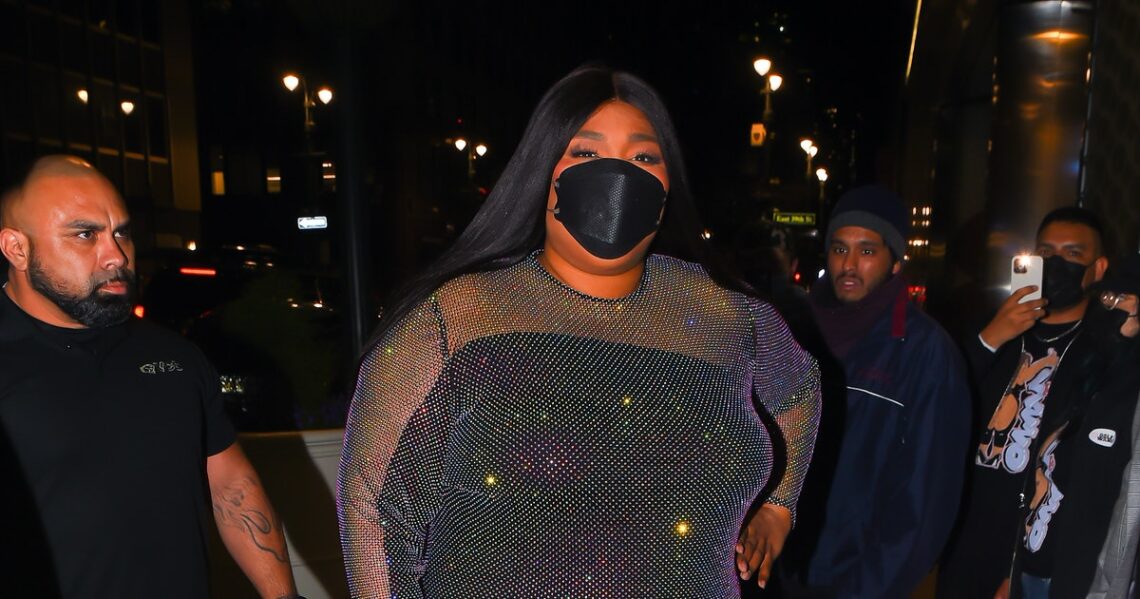 Lizzo’s ‘SNL’ After-Party Outfit Was A Sparkling Crystal-Covered Dress