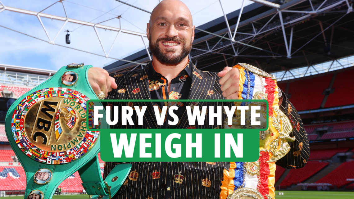 Tyson Fury vs Dillian Whyte weigh-in LIVE: Gypsy King and Body Snatcher set for final face-off