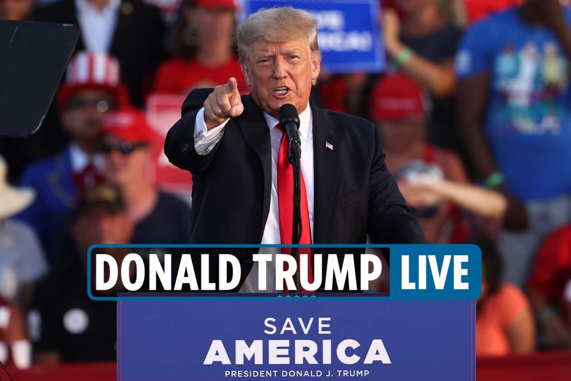 Trump rally news LIVE – Ex president Donald gushes over Melania’s honesty about his hair at Save America event in Ohio