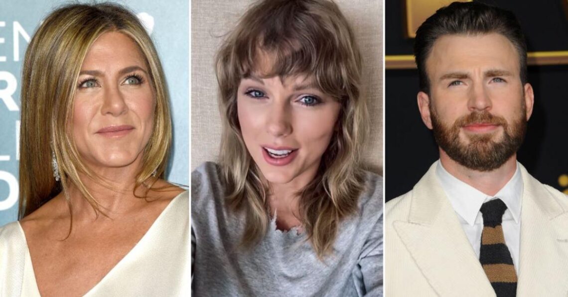 Happy National Pet Parent Day! See Jennifer Aniston, Taylor Swift, Chris Evans, More Celebs Cuddle Up To Their Famous Furbabies