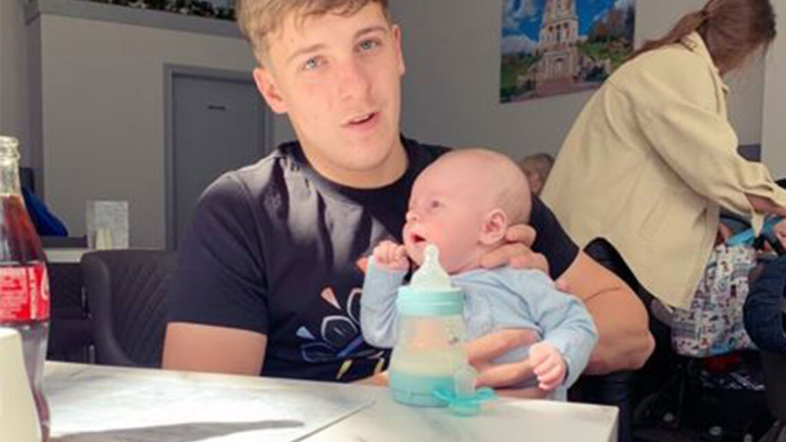 Millie Radford, 20, shows off rare photo of baby Chester’s dad holding newborn – and fans are all saying the same thing