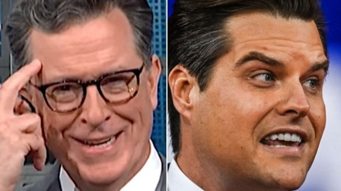 Stephen Colbert Taunts ‘Insane’ Matt Gaetz With A Scorching Reminder