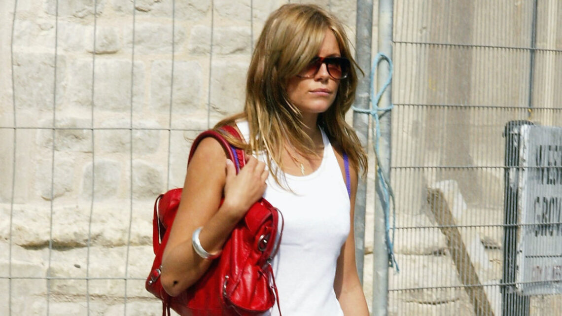 Great Outfits in Fashion History: Sienna Miller in a Miniskirt, Cowboy Boots and Balenciaga City Bag