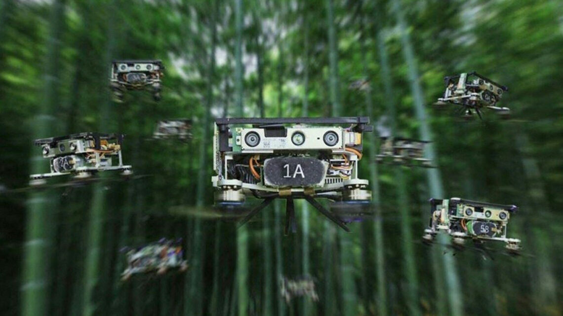 Terrifying video shows Chinese super drones hunting humans in PACKS