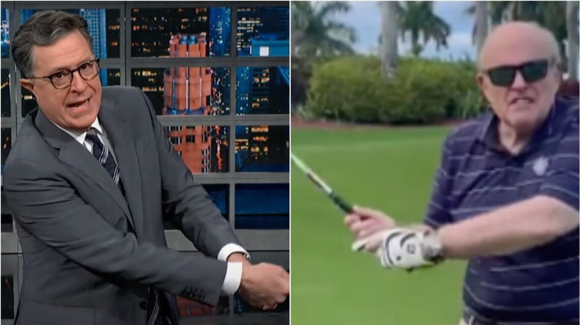 Stephen Colbert Takes A Scathing Swing At Rudy Giuliani