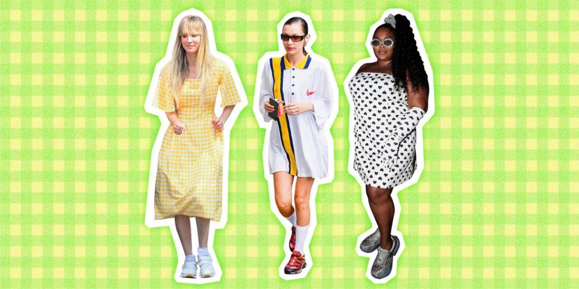 10 Outfits That Prove Dresses Look 100% Cooler With Sneakers