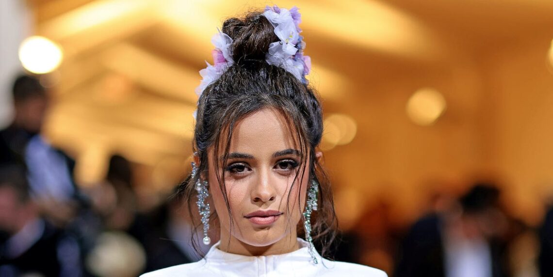 Camila Cabello Wears a Floral Prabal Gurung Gown to the 2022 Met Gala