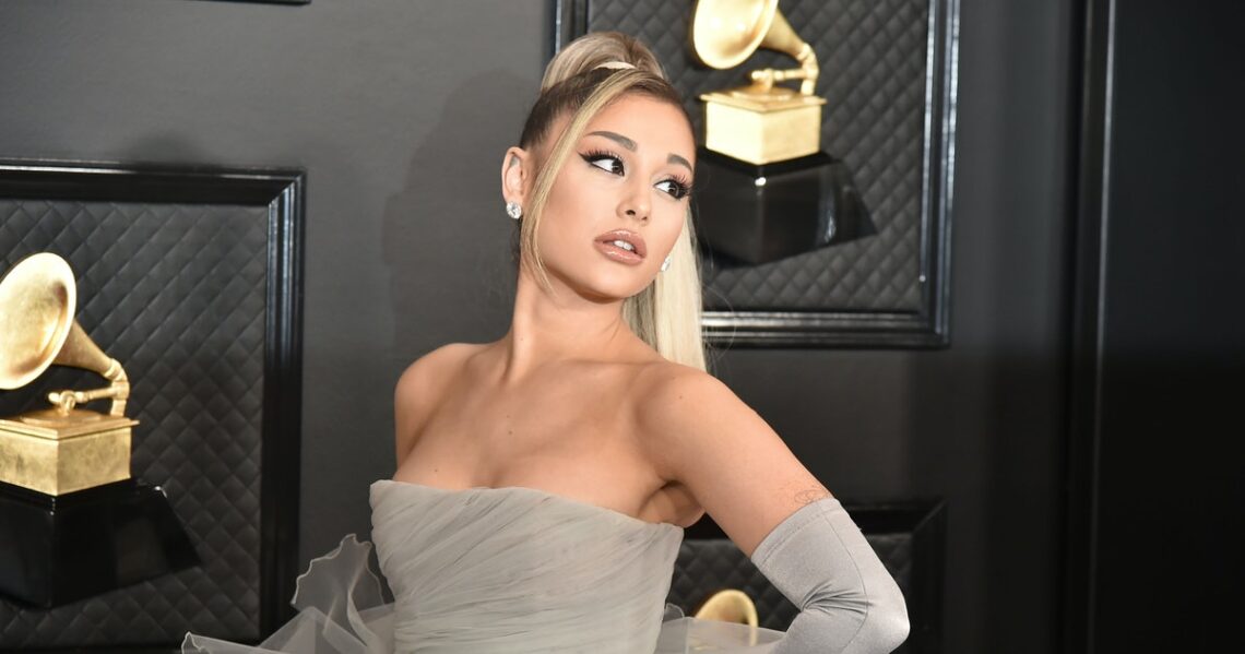 Ariana Grande’s Bridesmaid Outfit Included A Bra Top & Mini Skirt