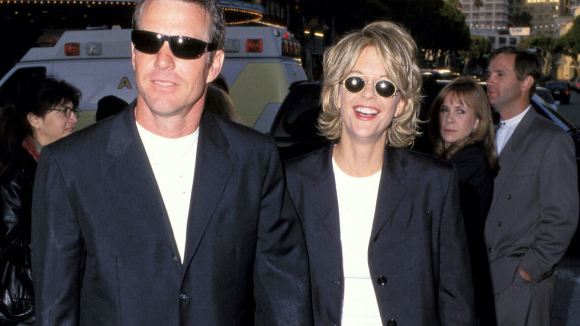 Great Outfits in Fashion History: Meg Ryan and Dennis Quaid in Matching ’90s Suits