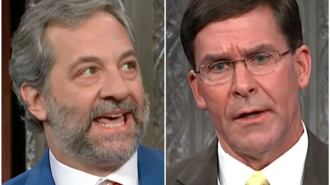 Judd Apatow Shades Mark Esper When He Follows Him On ‘Late Show’