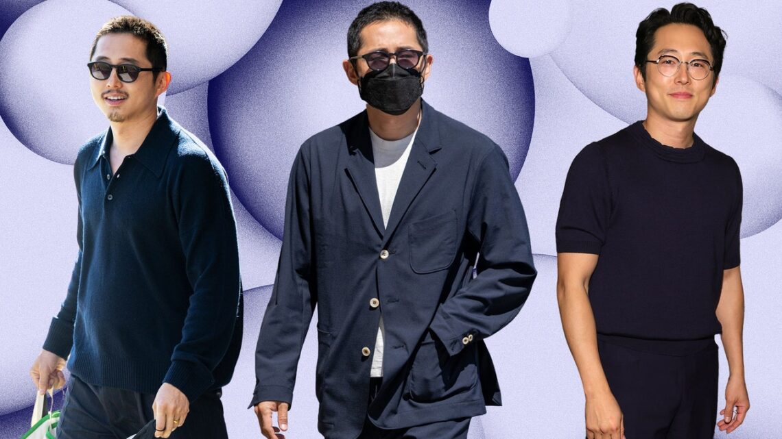 The Color Navy Belongs to Steven Yeun