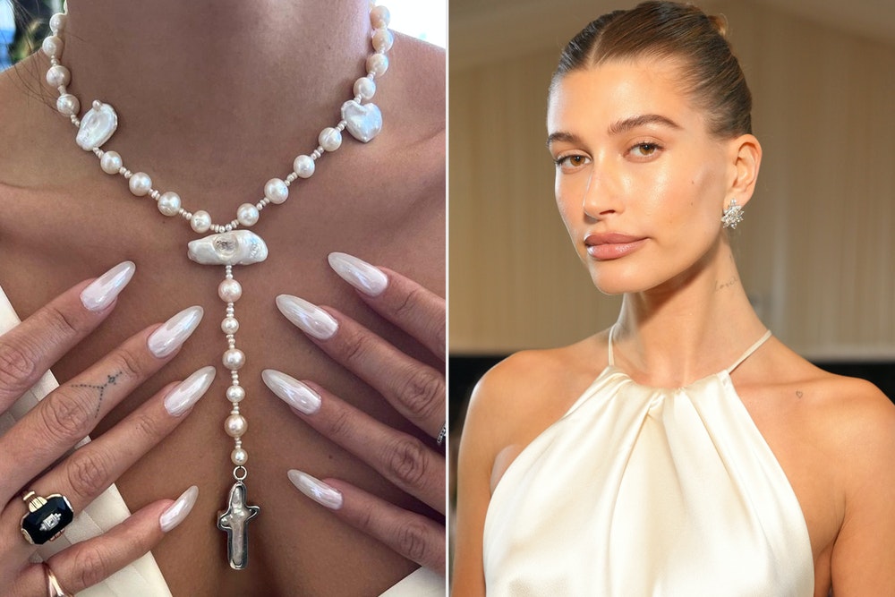 How to Get Hailey Bieber’s Viral Chrome Nails — Glazed Doughnut TikTok Manicure