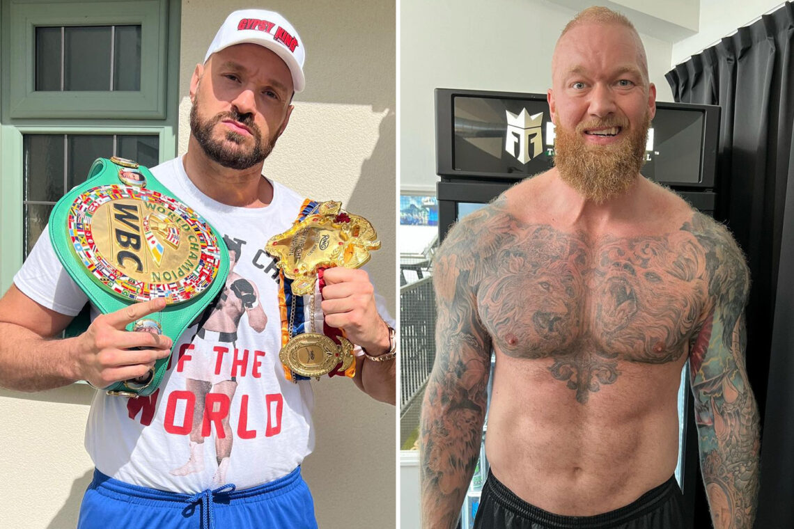 ‘Where the f*** are you?’ – Tyson Fury called out for being ‘AFRAID’ of Hafthor Bjornsson as strongman trains for fight