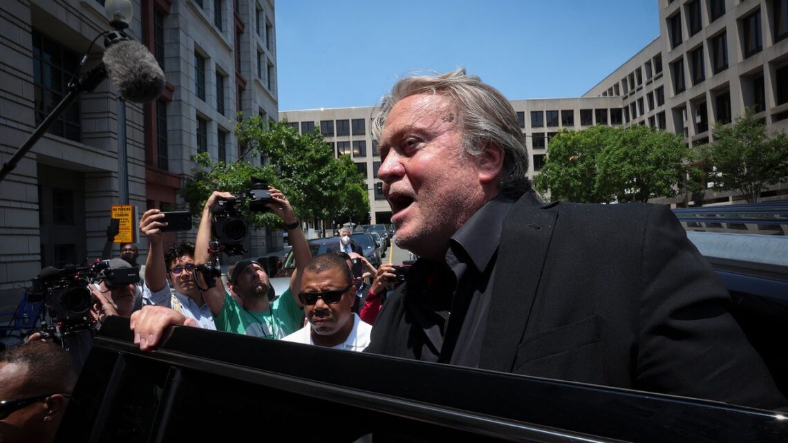 Steve Bannon Is Looking Pretty Defenseless as His Contempt Trial Over Jan. 6 Is Set to Begin