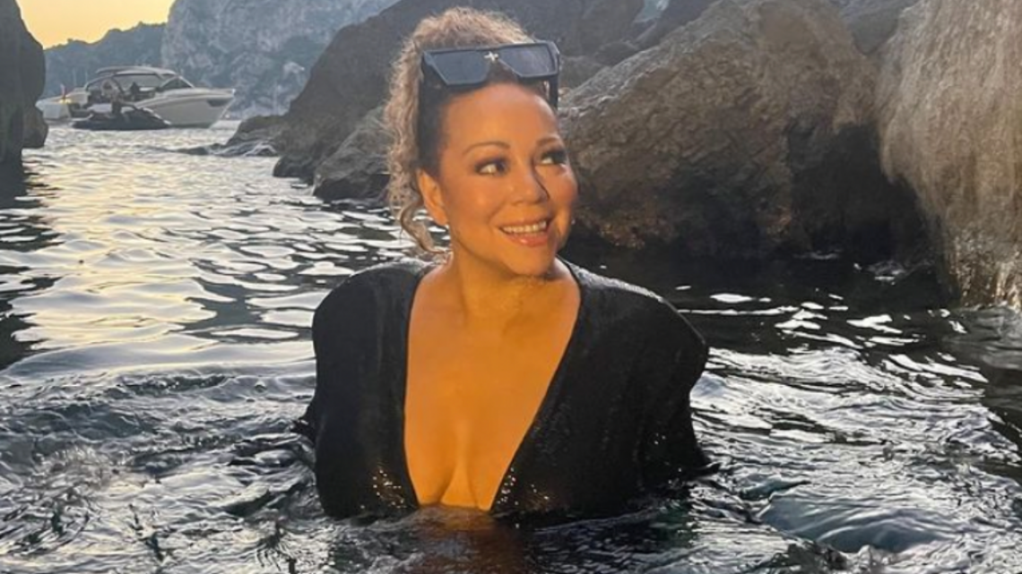 Mariah Carey’s Swimsuit of Choice? A Sequin Gown, Always