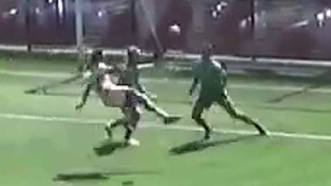‘Liquid football’ – Fans go wild for ‘wonderful’ scissor-kick goal after bizarre sequence of play