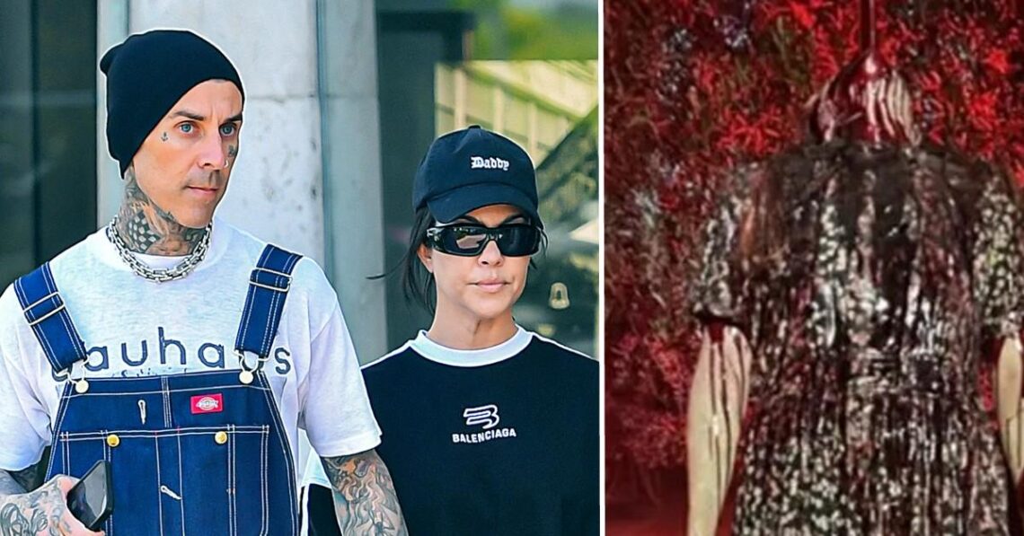 Fright Night: Kourtney Kardashian & Travis Barker Slammed For Bloody Halloween Party