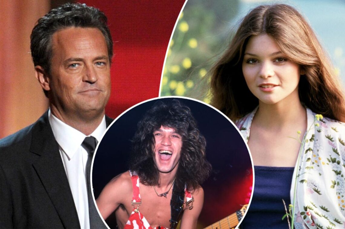Matthew Perry, Valerie Bertinelli had steamy makeout sesh while Eddie Van Halen was passed out