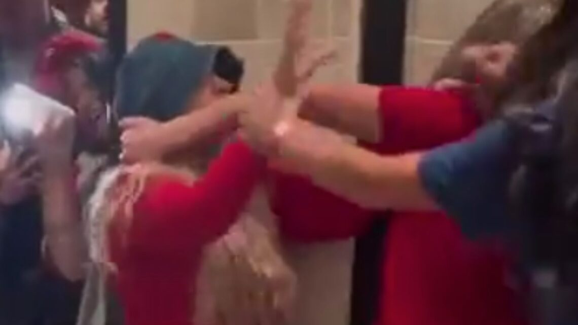 Phillies fans in wild World Series brawl as supporters grapple on women’s restroom floor during Astros defeat