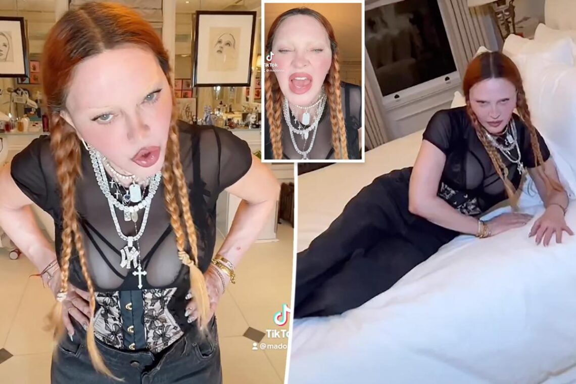 Fans alarmed by Madonna’s ‘disturbing’ new TikTok: ‘What happened to her?’