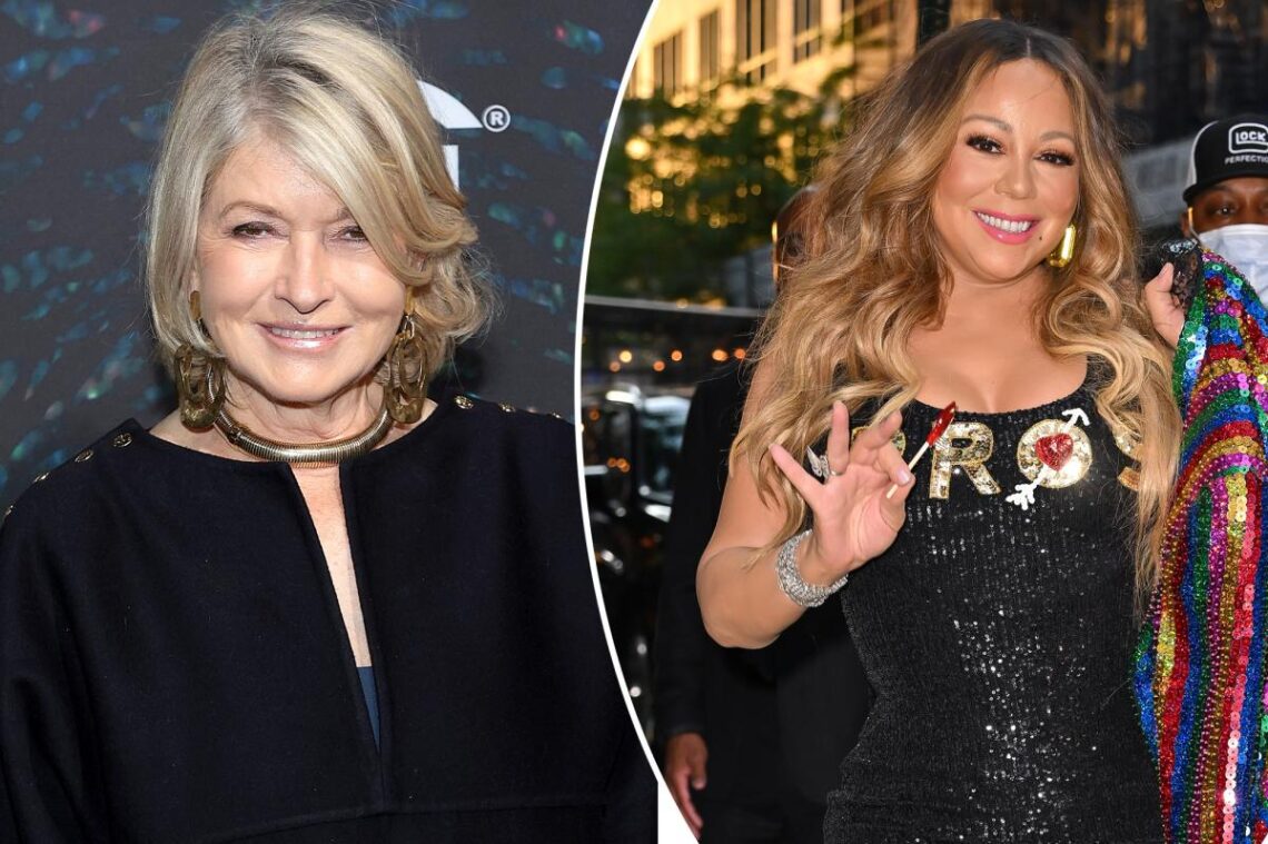 Mariah Carey, Martha Stewart spar over celebrating Christmas before Thanksgiving