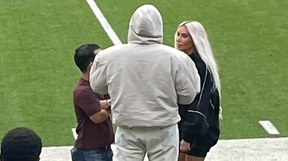 Kim Kardashian spotted with controversial ex Kanye West as they reunite at son Saint’s football game after nasty feud