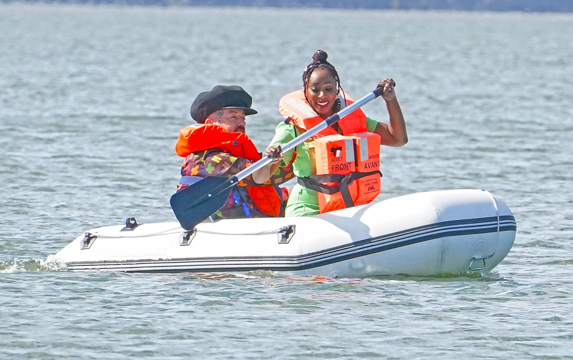 I’m a Celebrity first look: Boy George and Scarlette Douglas seen paddling on dinghy to meet co-stars