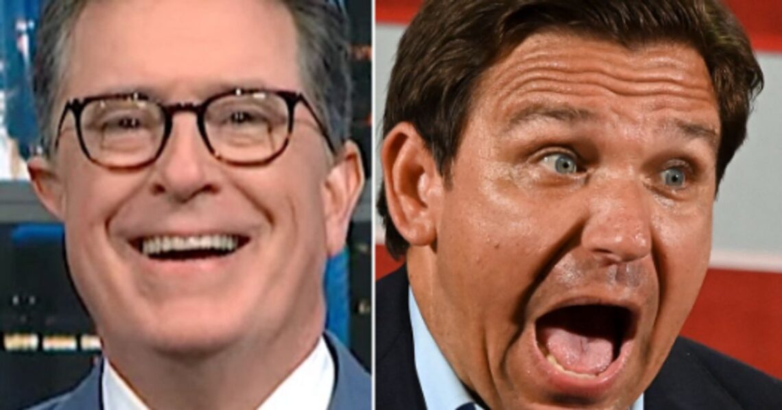 Stephen Colbert Taints Gov. Ron DeSantis With An Absolutely Biblical Burn