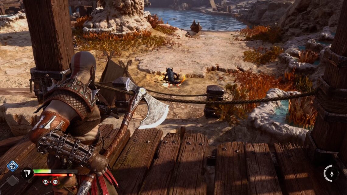 God of War Ragnarök: Aurvangar Wetlands water wheels puzzle guide