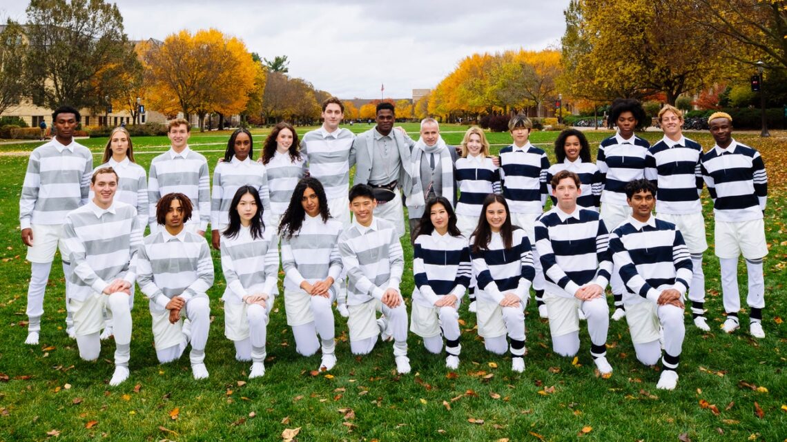 Playing Football With Thom Browne at the Home of the Fighting Irish