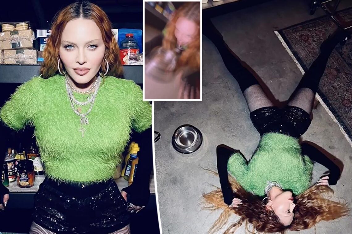 Madonna licks water out of a dog bowl in ‘embarrassing’ new video