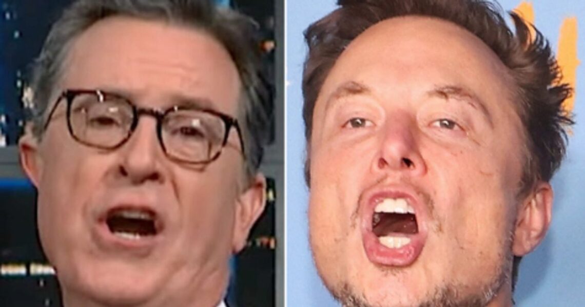 Stephen Colbert Taunts Elon Musk Over ‘Circle Of Jerk’ Attempt To Save Himself