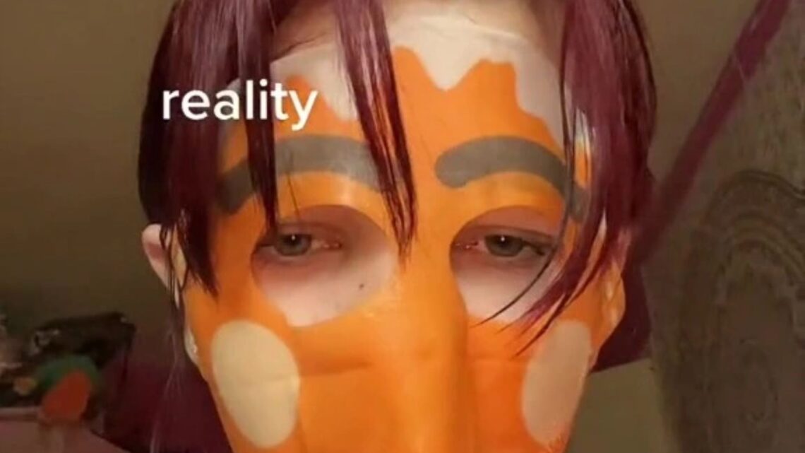 I wanted to be festive so tried a gingerbread man face mask – safe to say it was absolutely horrifying