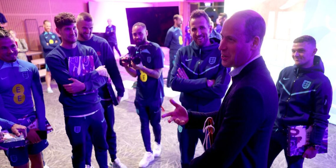 Prince William Meets With Team England Before World Cup