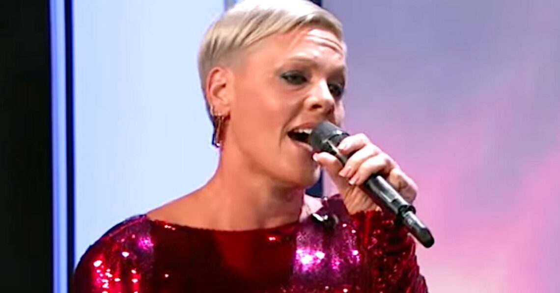 Pink Reminds Everyone Why She’s A Star Singer In ‘Jimmy Kimmel’ Challenge