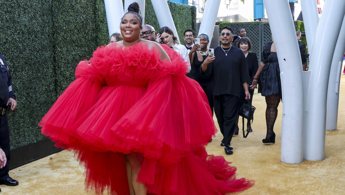 Lizzo Just Gifted Her Iconic 2022 Emmy Awards Tulle Gown to a Fan