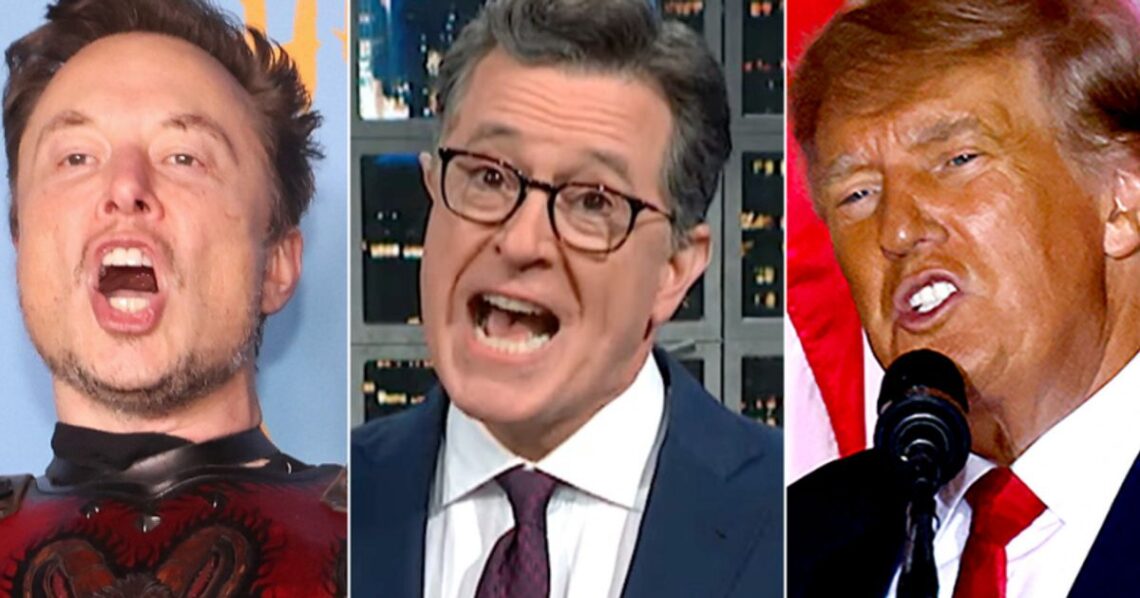 Stephen Colbert Has Some NSFW Life Advice For Elon Musk After Trump Decision