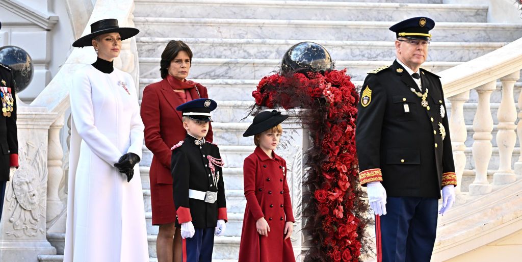 Princess Charlene Celebrated Monaco’s National Day With Her Family in Elegant Black and White