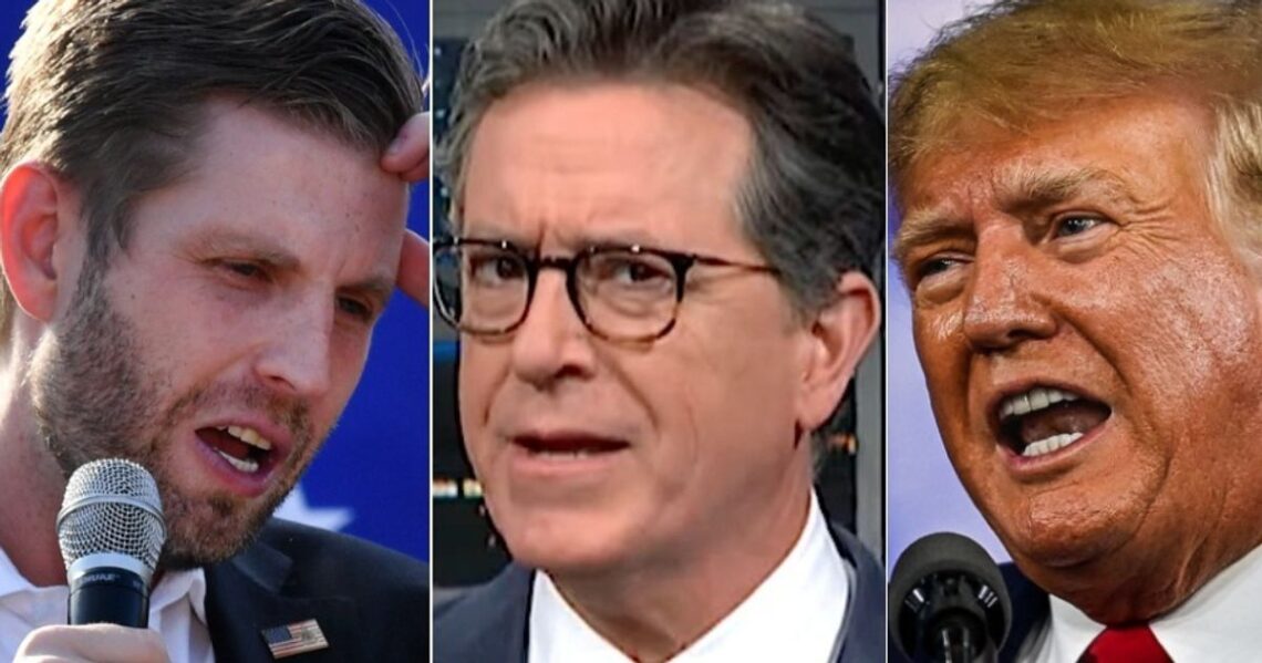 Stephen Colbert Taunts Eric Trump Over Possible Family Secret Hidden In Tax Returns