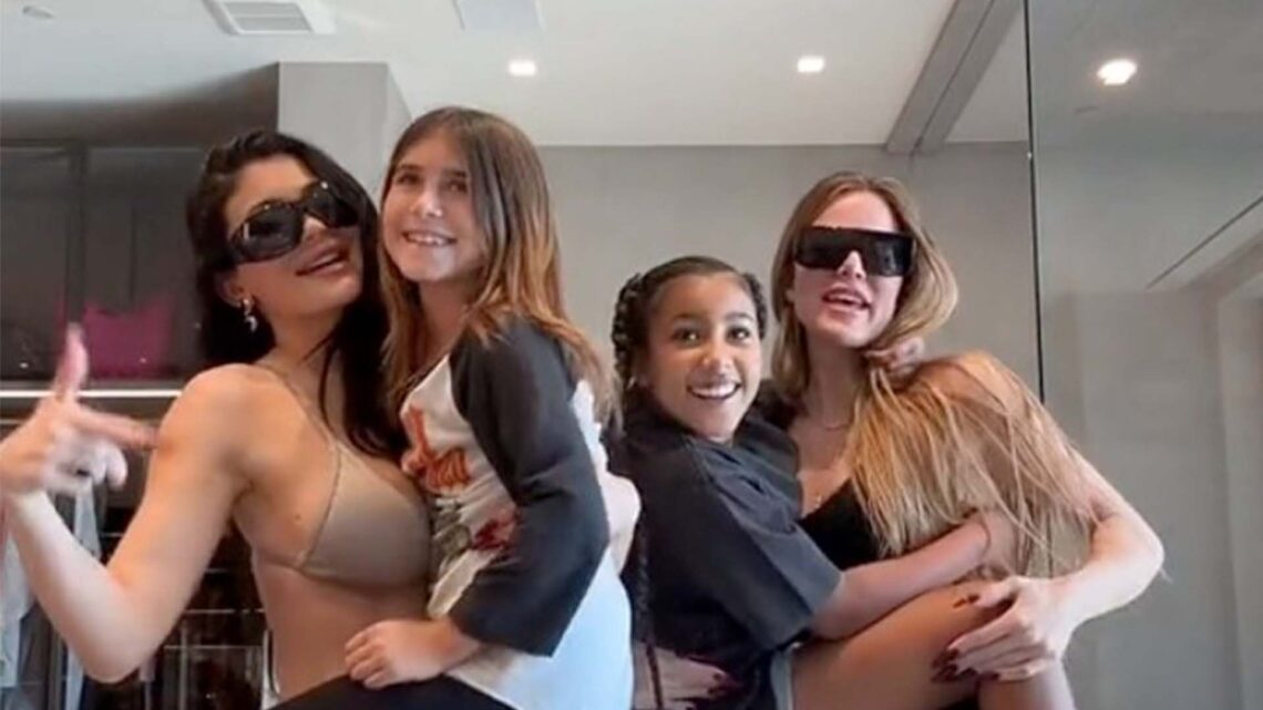 Kardashian fans worried over Kylie Jenner’s video with nieces Penelope, 10, & North, 9, as they spot ‘disturbing’ detail