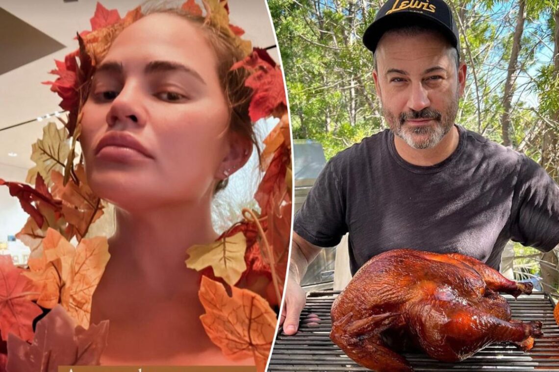 How Chrissy Teigen, Jimmy Kimmel and more stars are celebrating Thanksgiving