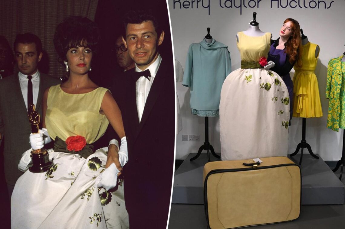 Elizabeth Taylor’s ‘lucky charm’ 1961 Oscars dress found, up for auction