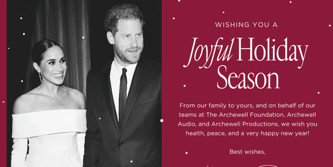Prince Harry and Meghan Markle Shared a Sweet Holiday Greeting