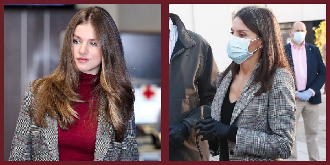 Spain’s Princess Leonor Borrows Blazer from Queen Letizia