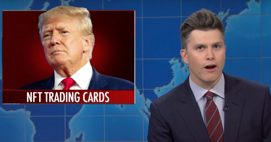 ‘Weekend Update’ Co-Anchor Colin Jost Destroys Trump Over His Ridiculous NFTs