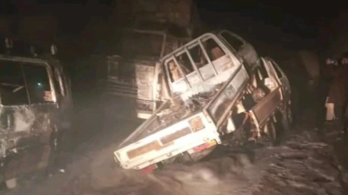 At least 19 killed including children when oil tanker explodes in tunnel trapping victims in vehicles