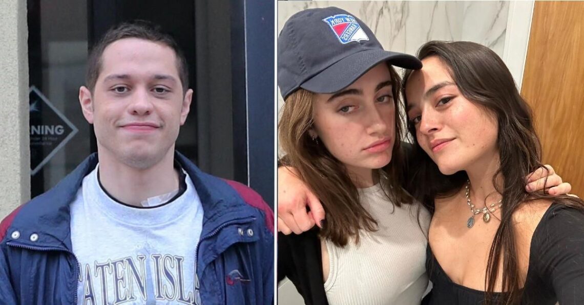 Pete Davidson Attends Hockey Game With Costars Chase Sui Wonders & Rachel Sennot, Emily Ratajkowski MIA