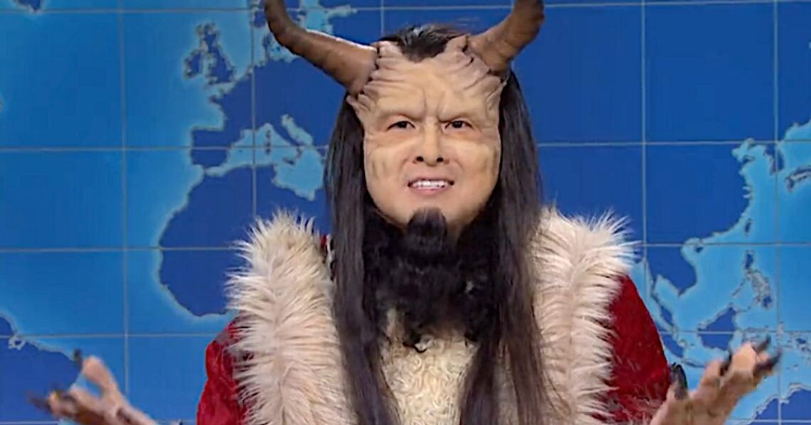 Bowen Yang’s Kid-Attacking Krampus Just Wants To Feel Good About Himself On ‘SNL’