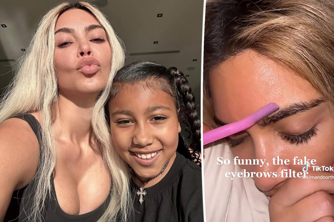 North West pranks Kim Kardashian by ‘shaving off’ her eyebrows: ‘Not funny’