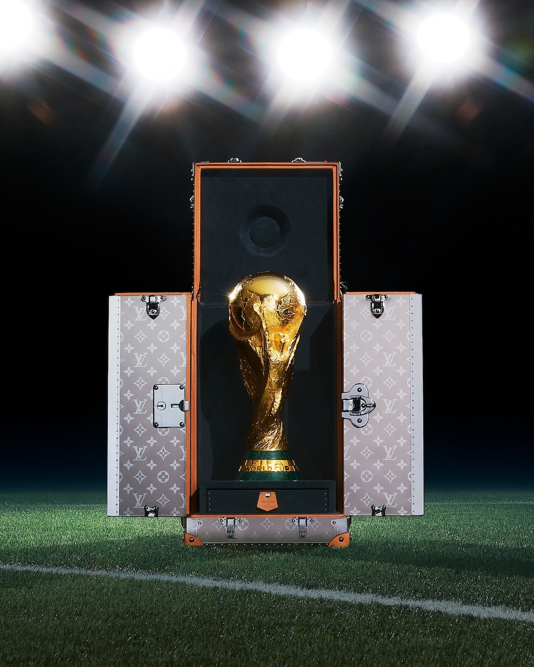 Louis Vuitton Designs Custom Trophy Trunk for FIFA World Cup 2022 — Lionel Messi Argentina